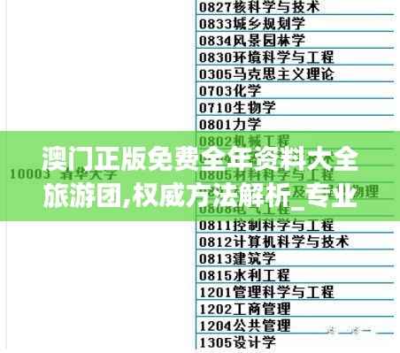 澳门正版免费全年资料大全旅游团,权威方法解析_专业款6.509