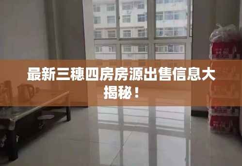 最新三穗四房房源出售信息大揭秘!