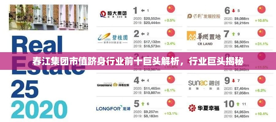 春江集团市值跻身行业前十巨头解析,行业巨头揭秘