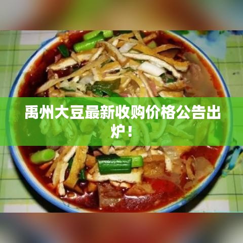 禹州大豆最新收购价格公告出炉!