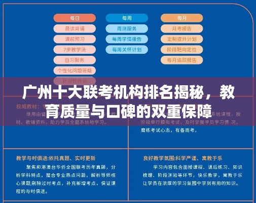 广州十大联考机构排名揭秘，教育质量与口碑的双重保障